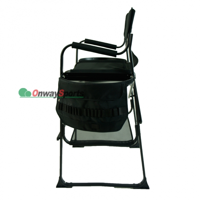 ow-n65ml29t-lx, chaise de maquillage pliante en aluminium avec deux plateaux 