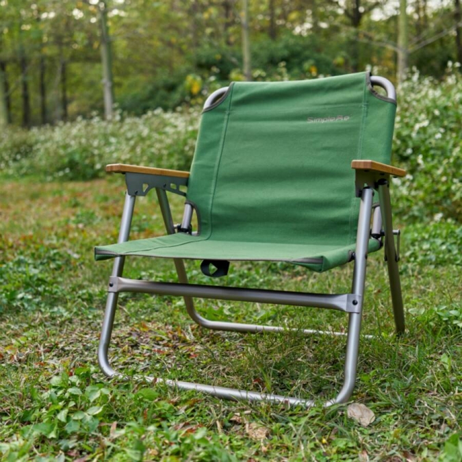 ow-56bm chaise de plage de camping pliante en plein air, siège bas 