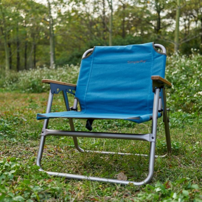 ow-56bm chaise de plage de camping pliante en plein air, siège bas 
