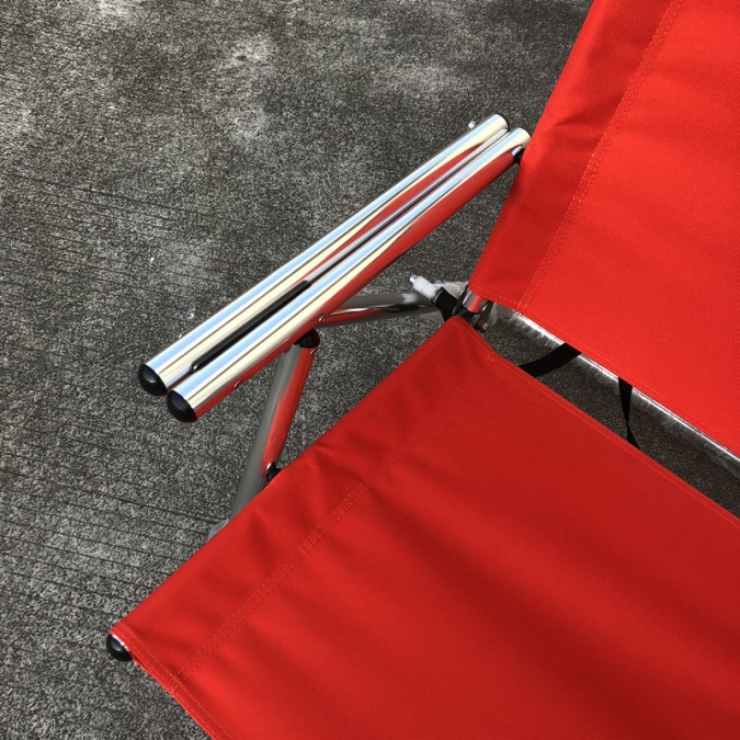 ow-r20 rouge pas cher sac à dos chaise de plage pliable accoudoir en aluminium 