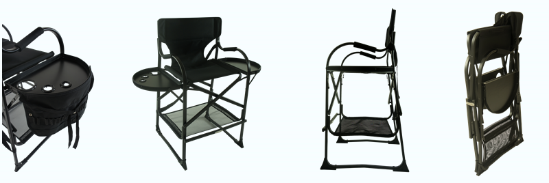 Meilleure vente nouvelle mode pliante chaise de maquillage en aluminium ow-d65ml29t